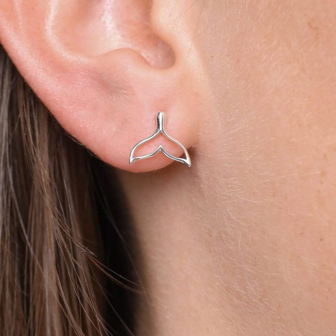 Whale Tail Studs